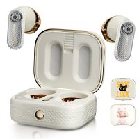 auriculares blackview airbuds k2 inalambricos bluetooth 60 para ninos diseno mascota blanco dorado