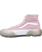 de vans off the wall zapatillas mujer vans modelo sk8-hi tapered color rosa brwnl brwnllmwht