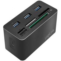 logilink mini lector de tarjetas usb 32 negro