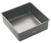 molde de tarta cuadrado 30cm en acero gris