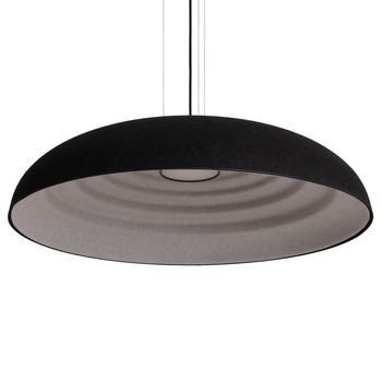 Lámpara Colgante Acústica Led 30w Fieltro Misis-l Negro