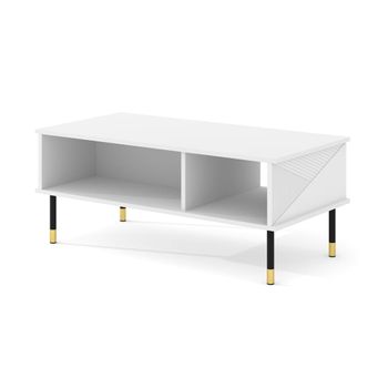 Mesa de centro 110 cm paneles laminados blanco