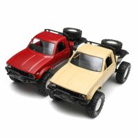 wpl c14 actualizacion 116 24g 4wd off road rc coche militar rock crawler truck con control proporcional completo y led