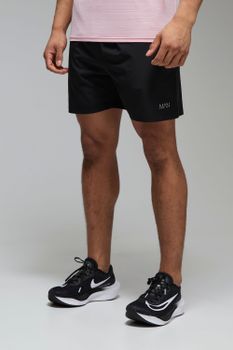 Pantalón Corto Man Active Elástico De Tela, Negro