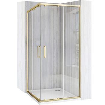 Cabina De Ducha Rea City 80x80 Brush Gold