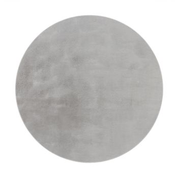 Alfombra suave Solina gris  200 cm redondo