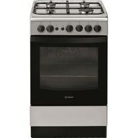 indesit is5g1pmssuk 50 cm gas cooker - silver silver