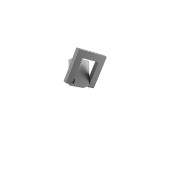 Aplique De Pared Led Leva De 12 W, Temperatura De Color De 3000 K A 4000 K, Ángulo Ajustable De 340°, 960 Lm, Ip54, Color Gris Cemento - Perenz