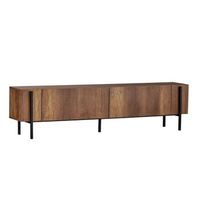 soporte de tv de madera nexus - 180 x 30 x 45 cm - nogal barroco  negro