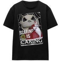 nightmare before christmas tops y camisetas scaring is caring para mujer