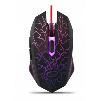 Ratón Esperanza EGM211R USB tipo A 2400 DPI Multicolor Iluminación 6 Botones