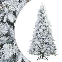 arbol de navidad artificial plegable cubierto de nieve 240 cm vidaxl