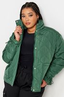 yours cazadora acolchada verde mujer curvy y tallas grandes yours
