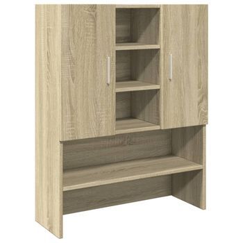 Armario De Lavadora Roble Sonoma 70,5x24x90 Cm Vidaxl