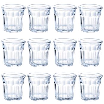 Juego de 12 vasos chupito vidrio templado 9 cl