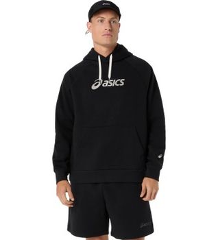 Asics para hombre. 2031F327 Sudadera Logo Fleece negro (M), Casual, Deportivo, Algodón