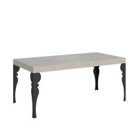 mesa extensible paxon premium cashmere 180284x90 cm con patas antracita