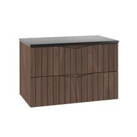 mueble bajo lavabo 80cm encimera paneles de melamina y de mdf madera