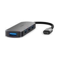 hub nedis 4 puertos 5 gbps modelo ccgb64220gy01 usb-c metalico compacto