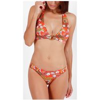 admas bikini conjunto de bikini 2 piezas jungle fever naranja para mujer