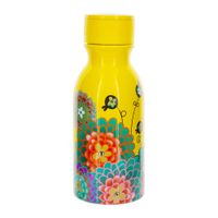 botella termo 40 cl  amarillo silicona  18 x 7 x 7 cm