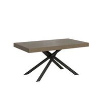 mesa extensible 90x160264 cm karida gris paloma patas antracita
