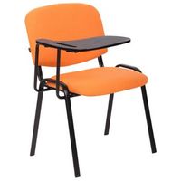 silla conferencia ken con mesa plegable  en tela naranja 71x53x81 cm clp