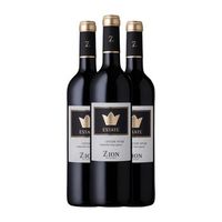 zion vino tinto estate 75 cl pack de 3 unidades