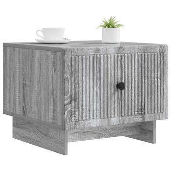 Mesa De Café - Mesa De Centro - Mesa Baja Gris Sonoma 49 X 50 X 40 Cm Madera De Ingeniería