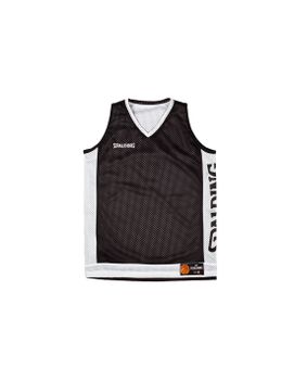 Camiseta de Baloncesto Spalding Reversible Tank Hombre Negro/Blanco