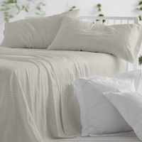 juego de sabanas 50 algodon diseno patchwork azul grisaceo 135 x 190200 cm - laurel - burrito blanco
