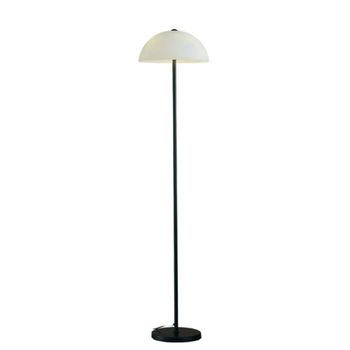 Lámpara de pie metal y vidrio  155 cm