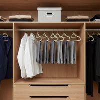 20 perchas antideslizantes de terciopelo de color beige