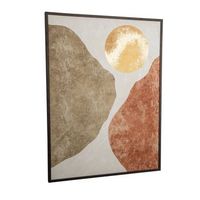 cuadro lienzo pintado metalico  cmarco