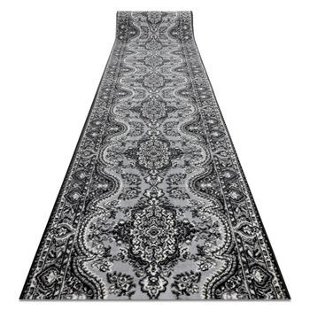 Alfombra De Pasillo Bcf Morad Wiosna Rosetón Gris 90 Cm 90x430 Cm