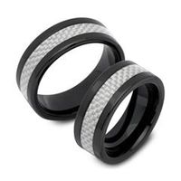 alianzas de boda tungsteno carbono incrustacion alianzas de pareja