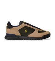 polo ralph lauren para hombre 809p15680003 zapatillas varick con paneles de ante beige 41 piel plano cordones casual