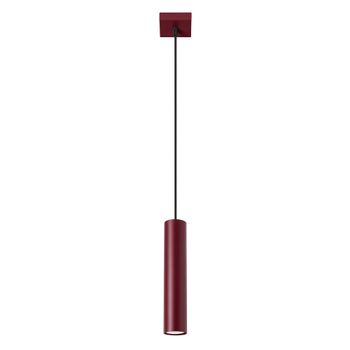 Lámpara colgantes borgoña acero alt. 100 cm