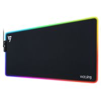 alfombrilla de raton para juegos victsing resistente al agua y antideslizante base de goma iluminacion rgb