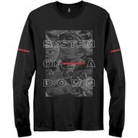 system of a down camiseta manga larga eye collage para mujer