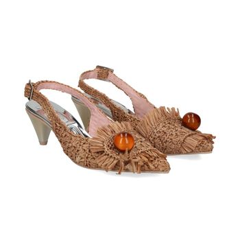 Ras Zapatos De Tacón Medio Mujer - Marrón Talla 40