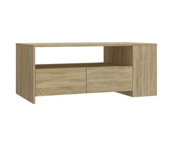 Mesa de café - mesa de centro madera de ingeniería roble sonoma 102x55x42 cm