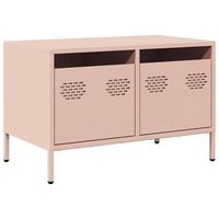 mueble para tv acero laminado en frio rosa 68x39x435 cm vidaxl