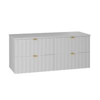 mueble bajo lavabo 120cm encimera paneles de melamina y mdf blanco