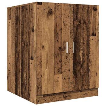 Armario De Lavadora Madera Envejecida 70,5x71,5x91,5 Cm Vidaxl