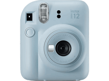 Cámara instantánea - Fujifilm Instax Mini 12, 62× 46 mm, Flash, Azul pastel