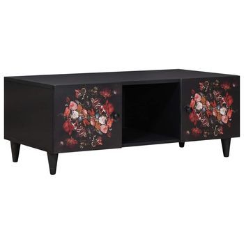 Mesa De Café Multicolor 100 X 54 X 40 Cm Madera De Mango Maciza Vidaxl