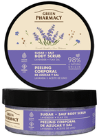 green pharmacy exfoliante corporal aceite de lavando y lino 200 ml