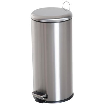 Cubo de basura ø29.2x62.9 cm plateado