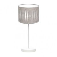 sobremesa piron 1xe14 blancocemento gris 42x17x17 cm marca fabrilamp